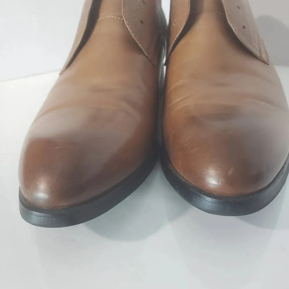 Calto Mens  Brown/Tan Leather Increasing Hight Elevator Dress Shoes,US8. - Picture 4 of 11